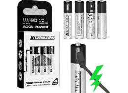 iiBateries LIIBATTERIES AAA LI-ON BATERIE 4 ks