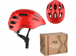 TRITON Přilba MTW01 LED ČERVENÁ VELIKOST XS (43-49 cm) NILS EXTREME