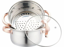 Klausberg KLAUSBERG PARNÍ HRNEC 3 DÍLY 18 cm KB-7725 RŮŽOVÉ ZLATO