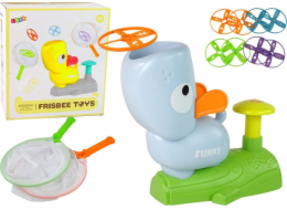 LeanToys Skill Game Catch Frisbee Duck Catapult Blue