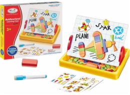 LeanToys Magnetická kreslicí deska s geometrickými tvary, magnety