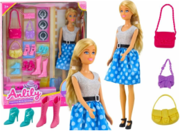 LeanToys Sada pro panenky Anlily, oblečení a doplňky