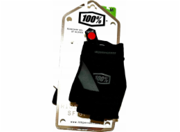 100% Rukavice 100% RIDECAMP GEL Rukavice s krátkými prsty, černé - M (délka ruky 187-193 mm) (NOVINKA)