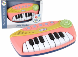 LeanToys Interaktivní piano Malý růžový pianista