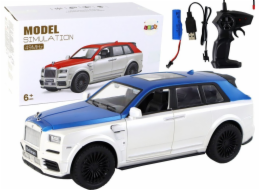 LeanToys auto na dálkové ovládání 1:20 bílo-modré