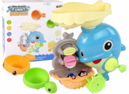 LeanToys Hračka do vany s delfínovým vodopádem a sprchovým koutem