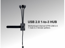 Lian Li USB HUB Lian Li PW-U2HB USB převodník 1 USB na 3 USB