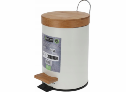Home Styling Collection Koš na odpadky do koupelny s bambusovým víkem, 3 l
