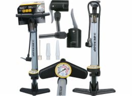 Dunlop DUNLOP DÍLENSKÁ CYKLISTICKÁ PUMPA 230 Psi (16 Bar) S MANOMETREM, ŠEDÁ