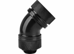 Thermaltake PETG Pacific úhlový konektor 45° 1/4 x 16 mm černý (CL-W096-CA00BL-A)