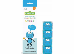 Glo Pals Glo Pals, senzorické kostky, které svítí ve vodě - Cookie Monster, 4 ks.
