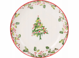 Home Styling Collection Kolekce pro domácí styling Vánoční hluboký talíř z kameniny, O 21 cm
