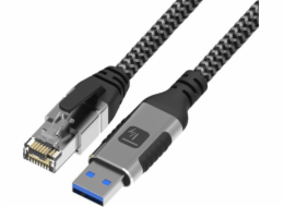 Techly Síťový kabel USB-A na Gigabit Ethernet RJ45 1 m