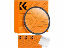 K+F filtr proti oslnění hvězdami, barevné duhové odlesky, pruhy, K&F Nano-b Mrc 49 49mm / Kf01.2678