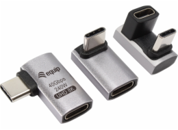 Equip Equip 133478 USB C adaptér/kabelový adaptér Černá, Šedá