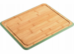 Kesper Bambusové prkénko Cutting Board se zeleným okrajem a drážkou