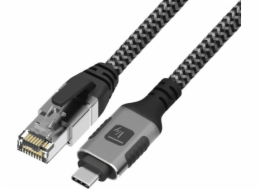 Techly Síťový kabel USB-C na Gigabit Ethernet RJ45 1m