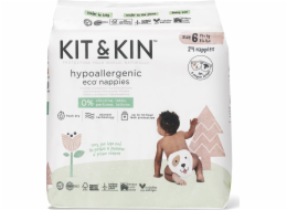 Kit and Kin Kit and Kin, Jednorázové pleny 6 Junior (15 kg+), Pes/Tučňák, 24 ks.