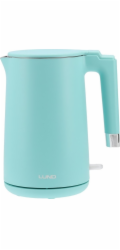Toya Elektrická konvice LUND 1,5 l tyrkysová Cool Touch