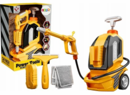 LeanToys Dětská tlaková myčka s houbičkou a stěrkou LEAN Toys