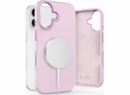 Tech-Protect Silikonový kryt TECH-PROTECT PURE MAGSAFE pro iPhone 16, růžová perleťová