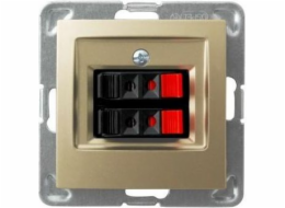 Ospel Speaker socket Impresja dvojitá zlatá metalíza (GG-2Y/m/28)