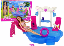 LeanToys Příslušenství k panenkám pro miminka skluzavka k bazénu LEAN Toys