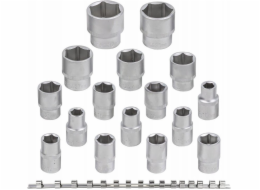 Rockforce Sada nástrčných klíčů 16dílná. 1/2 (6stranný) (10–19, 21, 22, 24, 27, 30, 32 mm) na proužku