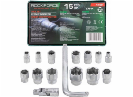 Rockforce Sada nářadí 15dílná sada nářadí (6hranná) (10–32 mm)