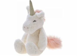 Beppe Plyšový jednorožec Alessio krémový 28 cm