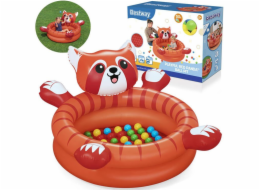 Bestway Suchý bazén červený PANDA s míčky 107x94cm + 50 míčků 52702