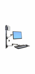 ERGOTRON LX Wall Mount System, systém držáků na zeď, monitor (all in one), klávesnice, myš