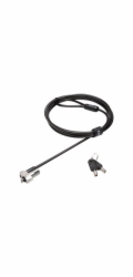 Kensington NanoSaver Keyed Laptop Lock - Master Keyed - Bezpečnostní kabelový zámek - stříbrná - 1.8 m