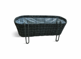 Květináč Domoletti 53000011109, plastový, O 50 cm, hnědý