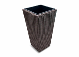 Květináč Domoletti 53000011099, plastový, O 28 cm, hnědý