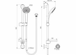 SPRCHOVÁ SADA IDEALRAIN SOFT 3 B9415AA