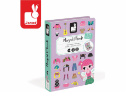 Janod Magnetické puzzle Kostýmy pro dívky Magnetibook