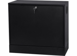 NetRack skříň NETRACK V-Line Rack 19inch 3U/180mm - černé kovové dveře