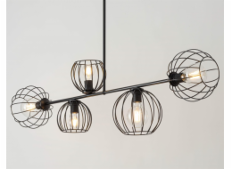 Sigma Závěsná lampa Madam 32368 stropní svítidlo v loftu, kovové závěsné nad postel, černé