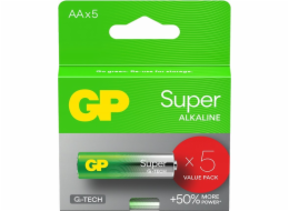 GP Battery Alkalické baterie LR6/AA GP SUPER 5 ks. (G-TECH)
