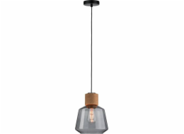 Paulmann Závěsná lampa Neordic Elia, závěsná lampa max. 1x20W E27 230V Kouřové sklo/korek