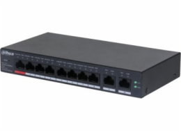Dahua Technology Přepínač DAHUA Přepínač||CS4010-8GT-110|Typ L2|Stolní/podstavcový|8x10Base-T / 100Base-TX / 1000Base-T|PoE porty 8|DH-CS4010-8GT-110