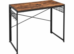 Leobert Desk Dřevěný počítačový stůl s kovovým rámem