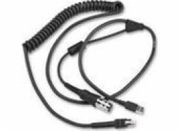 Zebra USB kabel CBA-UF5-C09ZAR Paralelní kabel Černý USB typu A Mini-DIN (8 pinů)