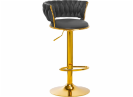 Activeshop Barová židle 4Rico QS-B313a sametově šedá