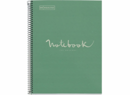 MIQUELRIUS MIQUELRIUS NB-1 Spirálový zápisník Emoce, A4, čtvereček, 80 listů, 80 g, eko-mint