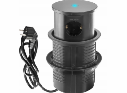 Spacetronik Kulatá stolní zásuvka Spacetronik SPS-R3D6B V2