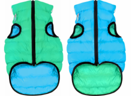 DOGGY Pánská bunda L 65 JACKET LUMI REFLEXNÍ SVĚTLE ZELENÁ + MODRÁ