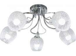 Mdeco Stropní lampa Stropní lampa do ložnice ELM8824/5 8C nad postelí chrom