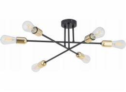TK Lighting Stropní svítidlo TK Lighting Vista 6673 stropní svítidlo 6x15W E27 černá/zlatá